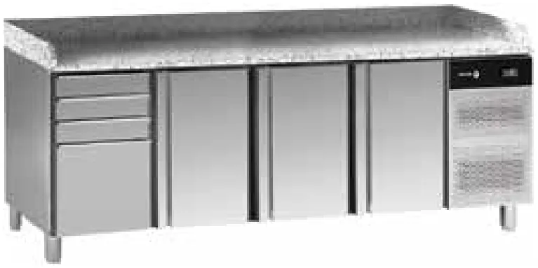 Fagor Professional Mesa de pizza EN 60x40 CCP-2B GR - Mesas frías de pizza