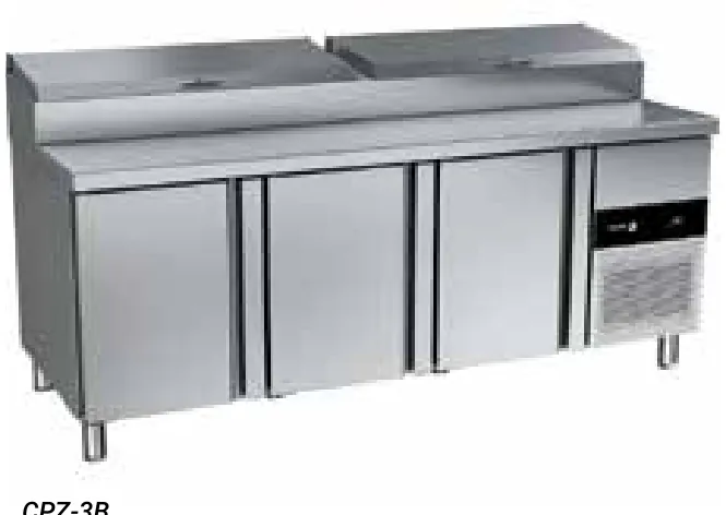 Fagor Professional Mesa refrigerada de trabajo para pizza · 11 · 685 CPZ-3B - Mesas frías de pizza