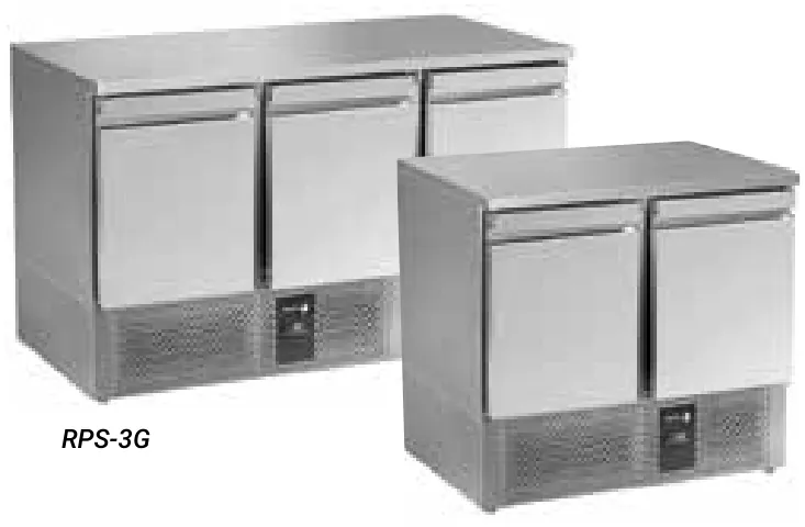 Fagor Professional Saladette con encimera sólida RPS-3G - Saladettes