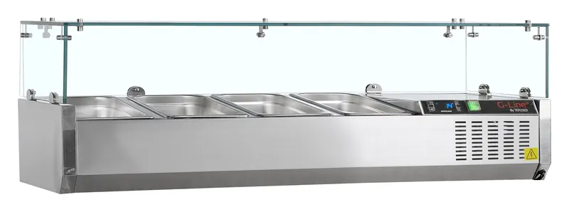 Vitrina refrigerada sobre encimera GN1/4 GVC33-120