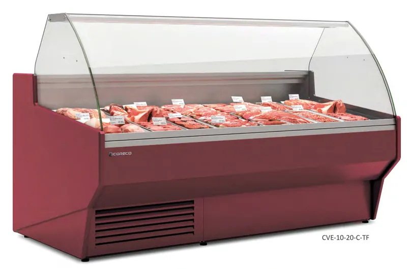 Vitrina expositora modular serie 10 CON RESERVA Coreco CVE-10-10-RR-TF - Vitrinas de refrigeración