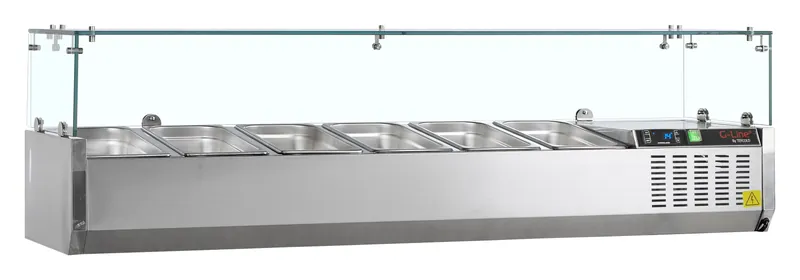 Vitrina refrigerada sobre encimera GN1/4 GVC33-140