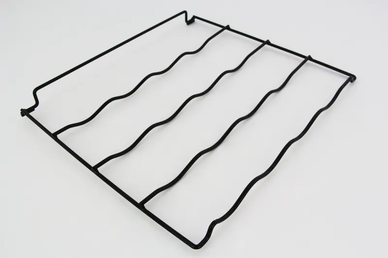Estante para vino, negro 2ª fila