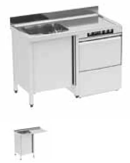 Fagor Professional Fregadero con bastidor y puerta · cód. 19093048 SK-614 - Fregaderos y lavamanos
