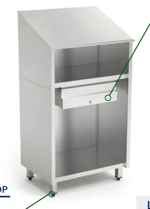 Fricosmos Armario para equipos informáticos ref. 076402 - Muebles neutros