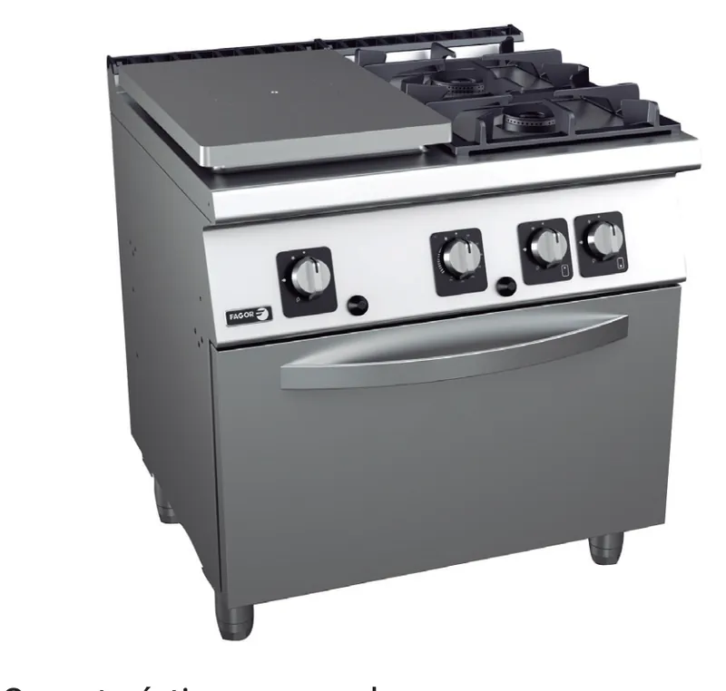 Fagor Professional Cocina a gas media plancha serie 700 C-G751 - Cocinas