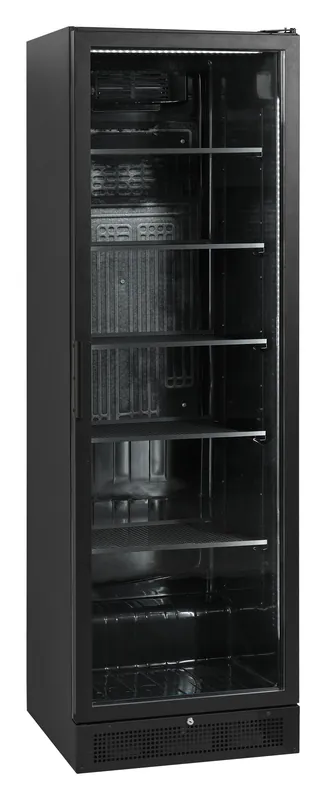 Expositor refrigerado negro con marco SCU1425H