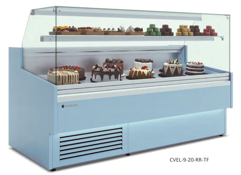 Vitrina expositora modular serie-9 CVEL y CVELP, con reserva Coreco CVEL-9-13-RR - Vitrinas de refrigeración