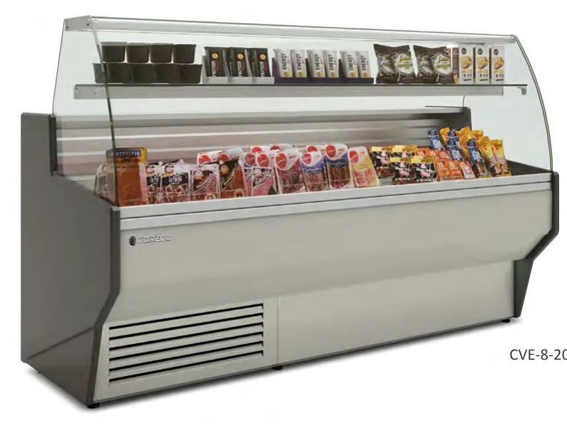 Vitrina expositora modular serie 8 con reserva Coreco CV-13 - Vitrinas de refrigeración