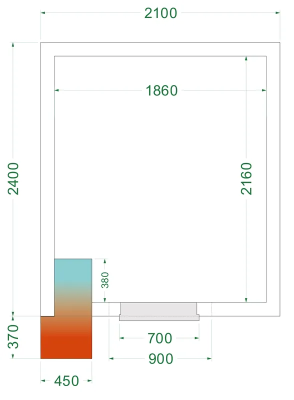 Cámara de congelación CRNF2124