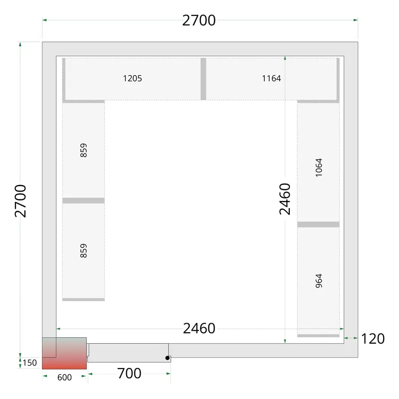 CRNF2727 Shelf Rack System Kit