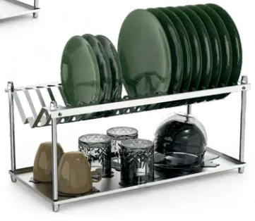 Fricosmos Escurridor de platos y vasos en acero inoxidable ref. 051602 - Estanterías y estantes