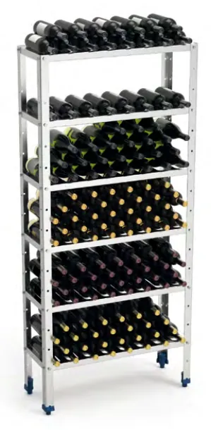 Fricosmos Estante inox para almacenaje de vino 1000x300 mm ref. 283022 - Estanterías y estantes
