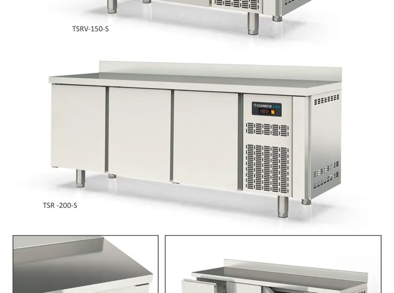 Mesa fría SNACK, refrigeración y congelados Coreco TSR-150-S - Vitrinas de refrigeración