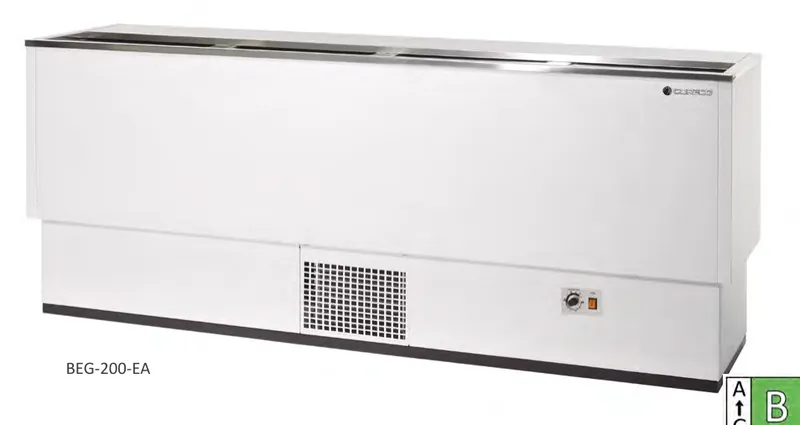 Enfriador de botellas, fondo plano, brazos rectos Coreco BEG-150-EA - Backbars