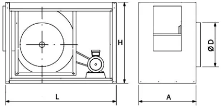Fricosmos Unidad de extracción interior para campana industrial ref. 476706 - Campanas extractoras