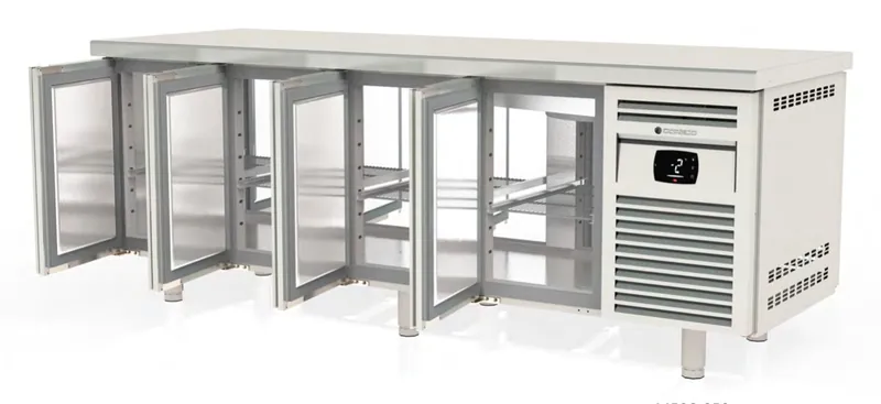 Mesa fría CENTRAL GN 1/1, refrigeración Coreco MFCG-250 - Mesas frías