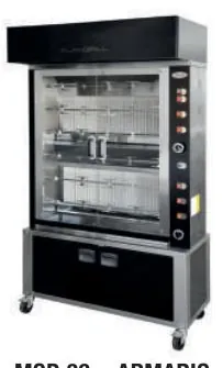 Asador top elect 48 pollos Granita 48 PTE - Parrillas y brasas
