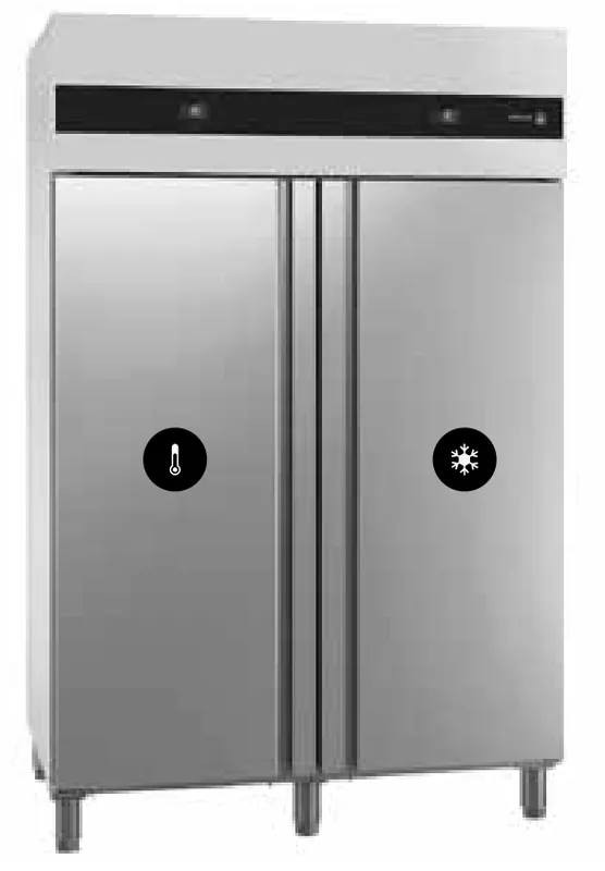 Fagor Professional Armario monoblock doble temperatura GN 2/1 MUD-22G/M - Armarios de servicio