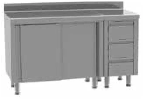 Fagor Professional Mueble con puertas correderas y cajones TMCDDR3R-614 - Muebles neutros