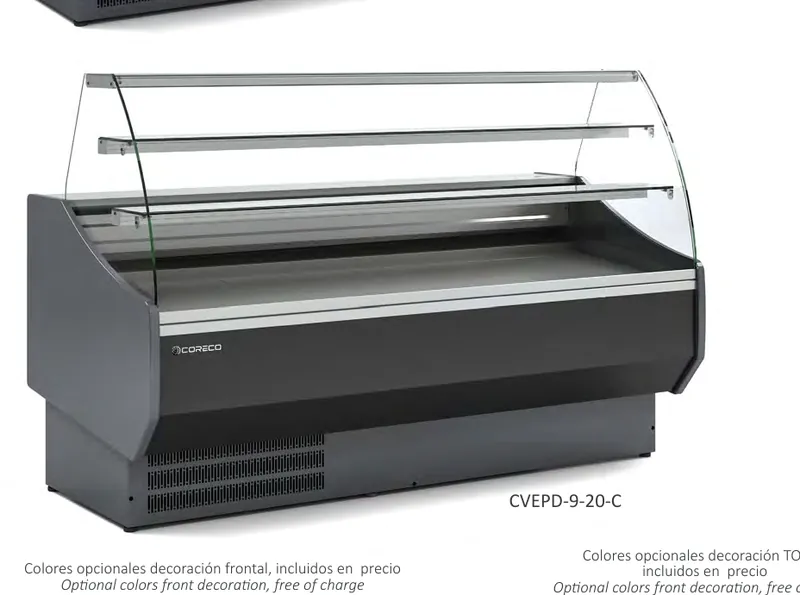 Vitrina expositora serie 9 PASTELERÍA ECO-D Coreco CVEPD-9-15-RR - Vitrinas de refrigeración