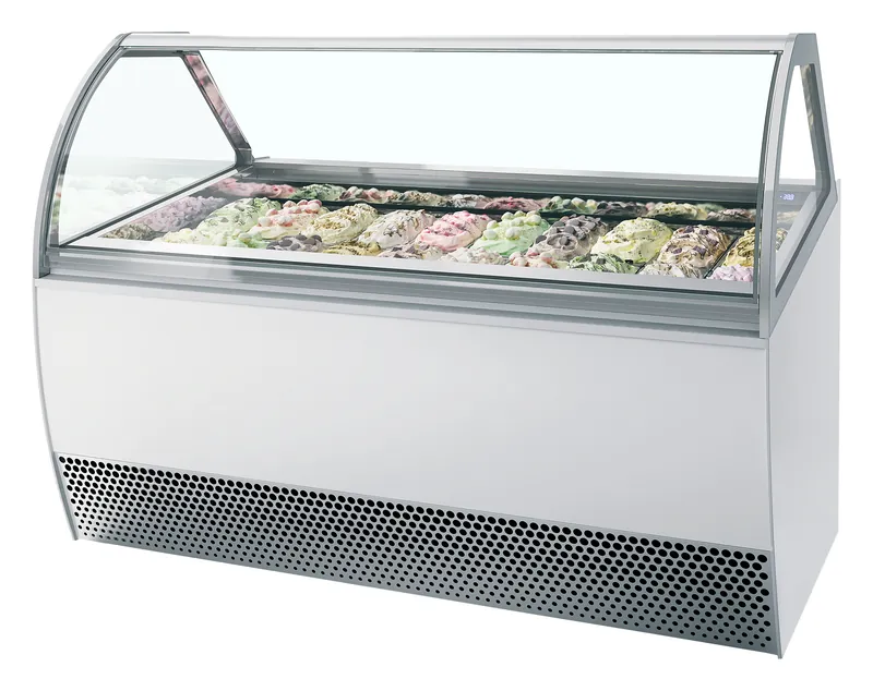 Vitrina expositora para helados con display ventilada MILLENNIUM LX20