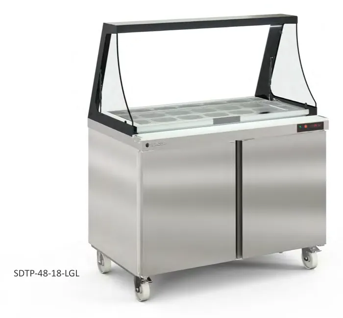 Mesa preparación con TAPA DE CRISTAL, ELEVABLE Coreco SDTP-27-9-LGL - Varios