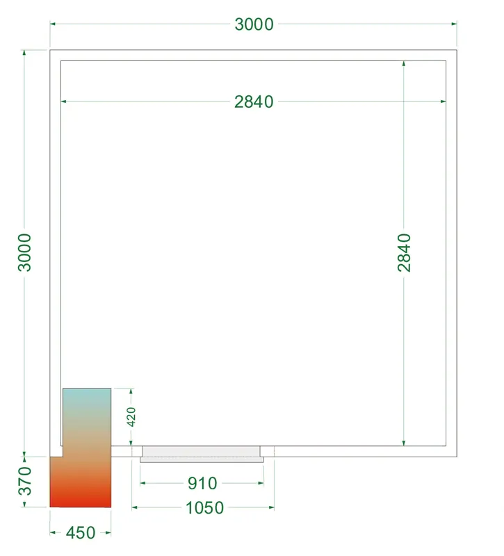 Cámara frigorífica CRPF3030WD