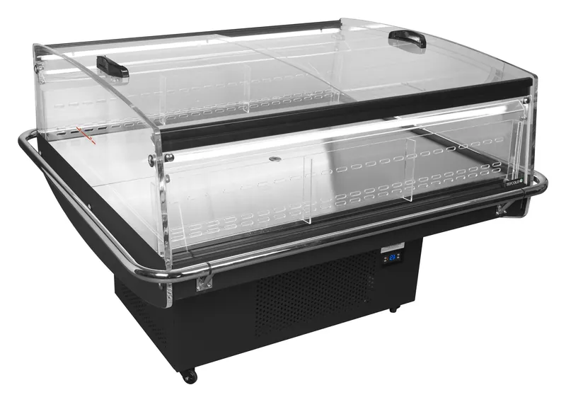 Refrigerador para la venta por impulso color negro PDC126 VS SL LED