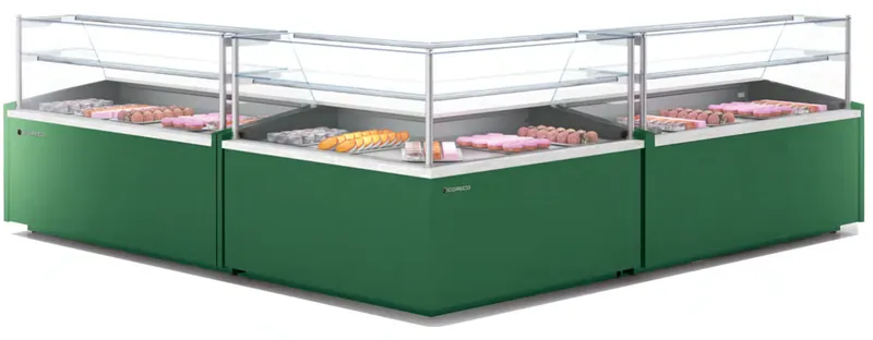 Vitrina expositora modular CVEG / CVEPC 10 Coreco CMCT-70-VEG - Vitrinas de refrigeración