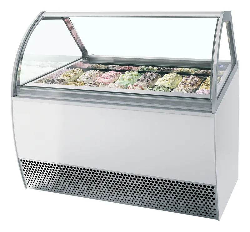Vitrina expositora para helados con display ventilada MILLENNIUM LX16