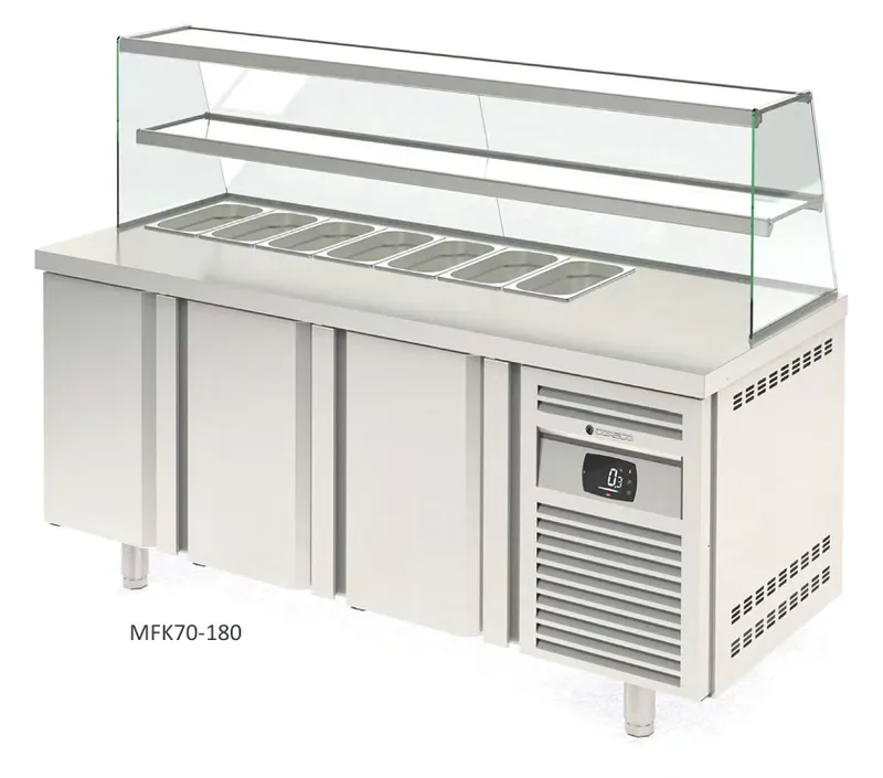 Mesa fría KEBAB GN1/1 Coreco MFK70-180 - Mesas frías