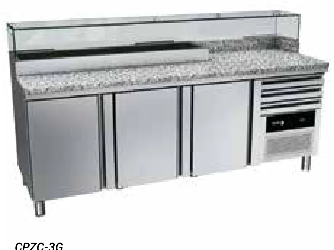 Fagor Professional Mesa de pizza compacta CPZC-3G - Mesas frías de pizza