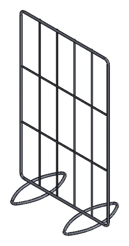 Separador Gris RAL 9006