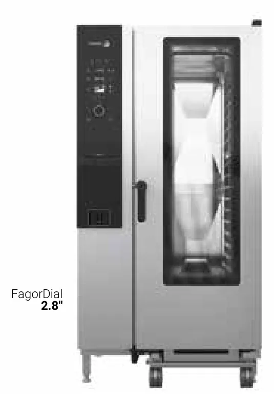 Fagor Professional Horno mixto iKORE a gas CW-201-G R SW S T - Hornos mixtos