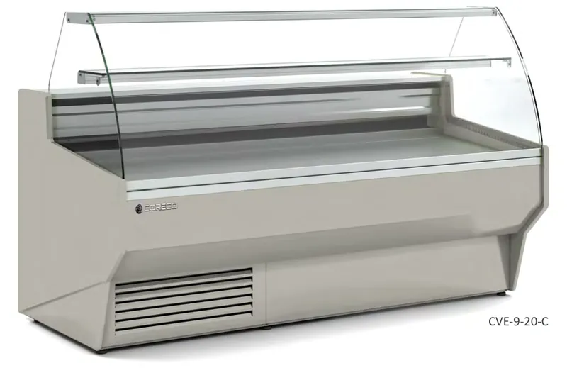 Vitrina expositora modular serie 9 con reserva Coreco CVE-9-20-C - Vitrinas de refrigeración