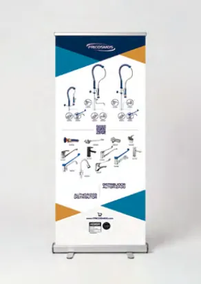 Fricosmos Roll-up expositor de grifería profesional ref. 999415 - Vitrinas