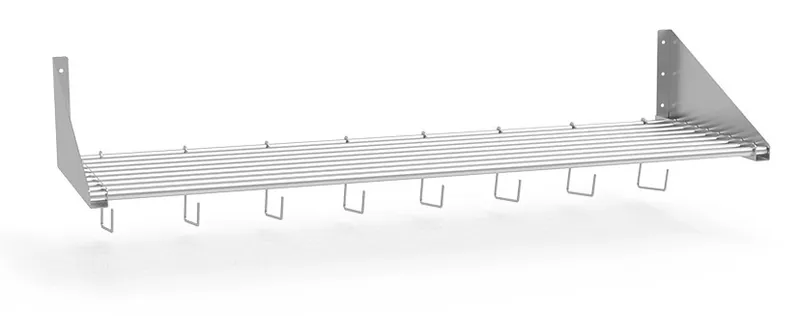 Fricosmos Estante mural inox porta-barquetas 1200x400x300 mm ref. 011920 - Estanterías y estantes