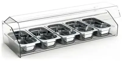 Fricosmos Vitrina cubre aperitivos GN 918x365x190 mm ref. 083602 - Vitrinas