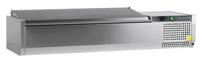 Vitrina refrigerada sobre encimera GN1/3 VK38-120 S/S LID