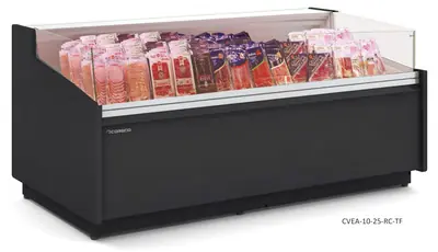 Vitrina expositora modular serie 10 AUTOSERVICIO, con reserva Coreco CVEA-10-10-RC-TF - Vitrinas de refrigeración