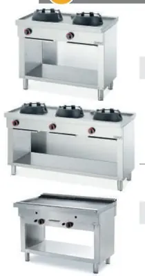 Cocina a gas asiática serie 1.100 Granita DG1 102 - Cocinas