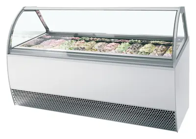 Vitrina expositora para helados con display ventilada MILLENNIUM LX24