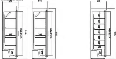 Expositor refrigerado vertical Coreco CEVR-600-D - Vitrinas de refrigeración