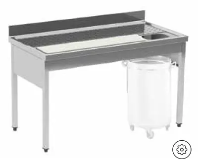 Fagor Professional Fregadero de preparación de alimentos SKDU-66 F - Fregaderos y lavamanos