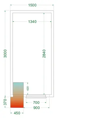 Cámara frigorífica CRPF1530