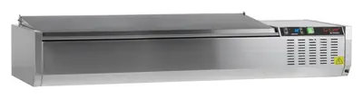 Vitrina refrigerada sobre encimera GN1/4 GVC33-140 S/S