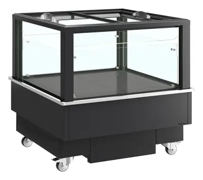 Refrigerador/congelador negro para la venta por impulso EIB-D1010-B1