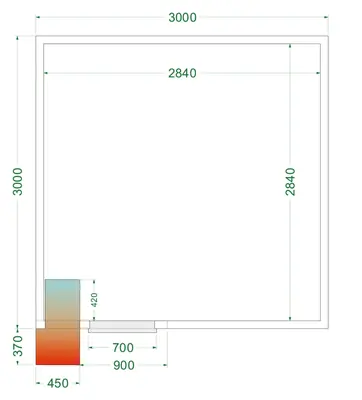Cámara frigorífica CRPF3030