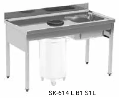 Fagor Professional Fregadero con aro desbarasado SK-614 - Fregaderos y lavamanos